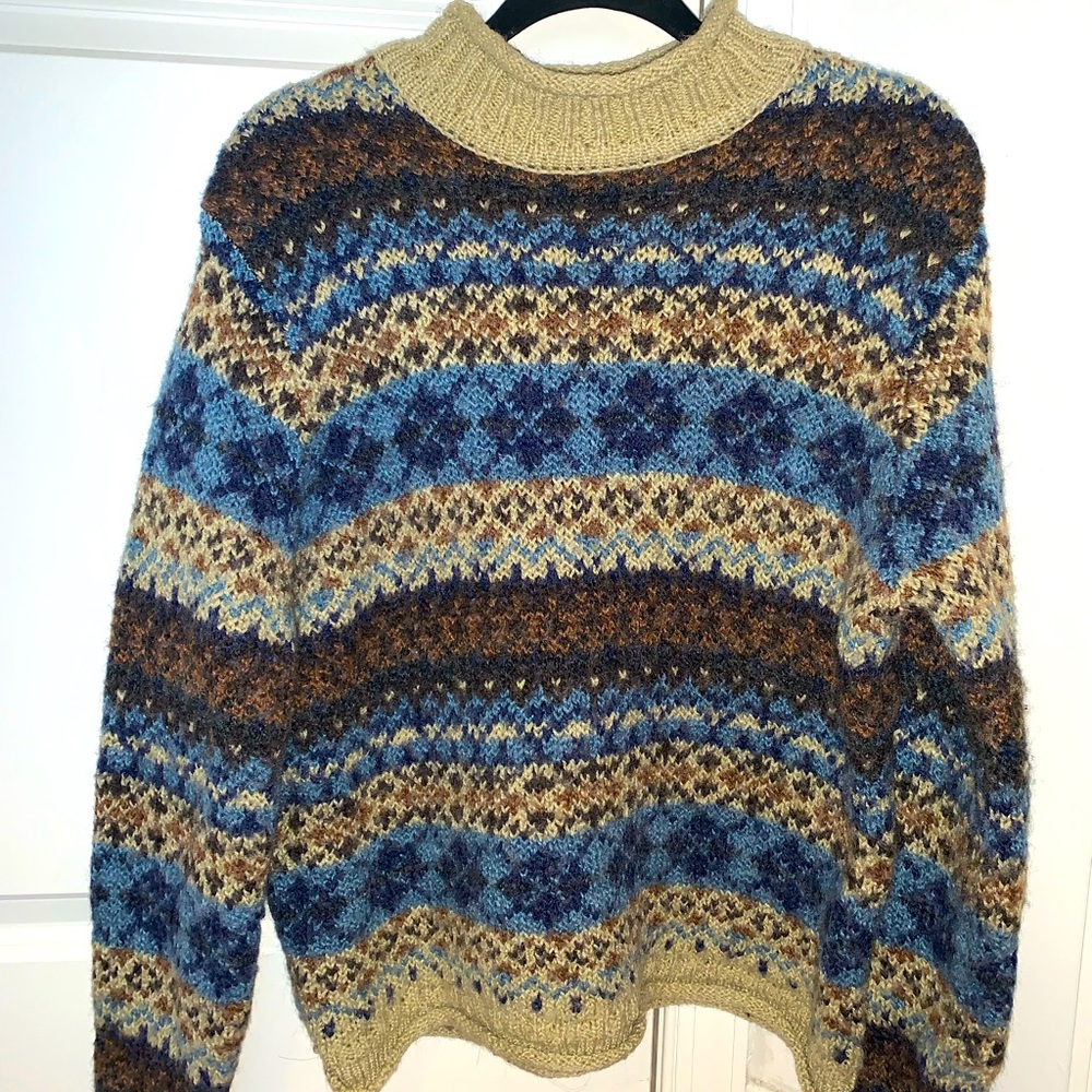 Vintage Carolyn Taylor Patterned Sweater (L)